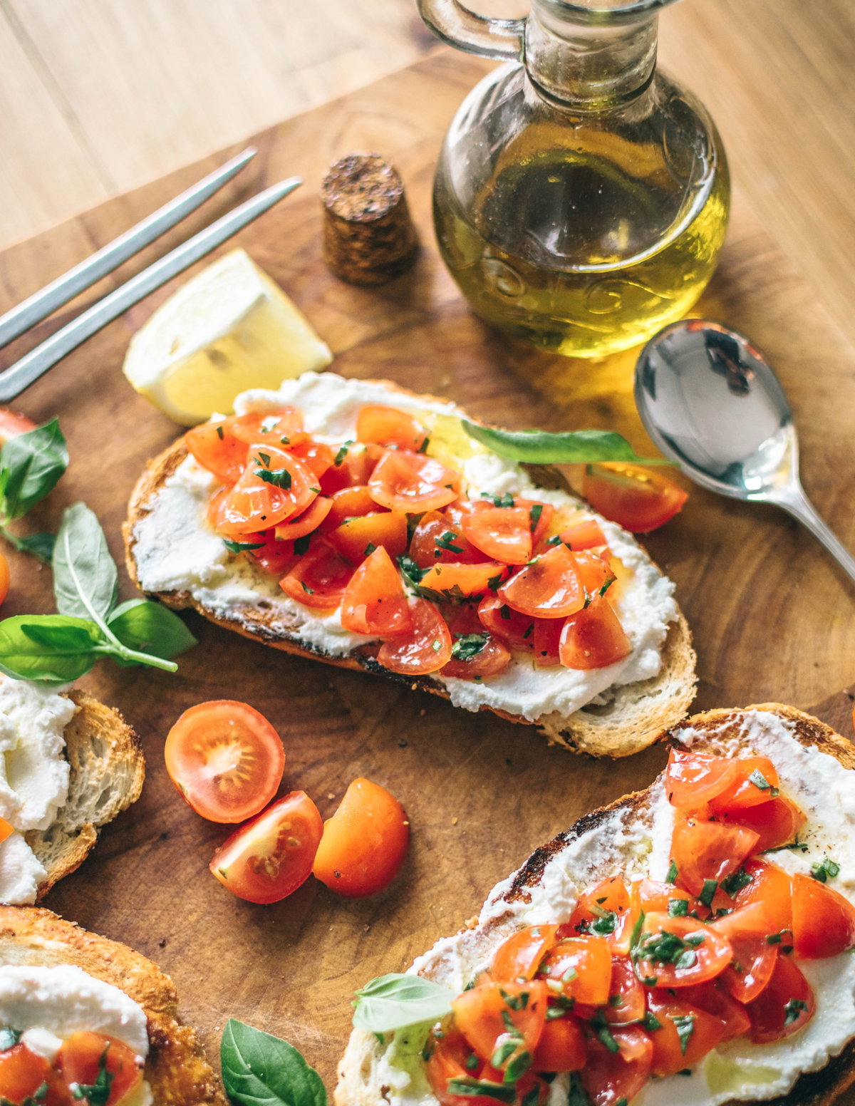 Olivenöl auf Brot