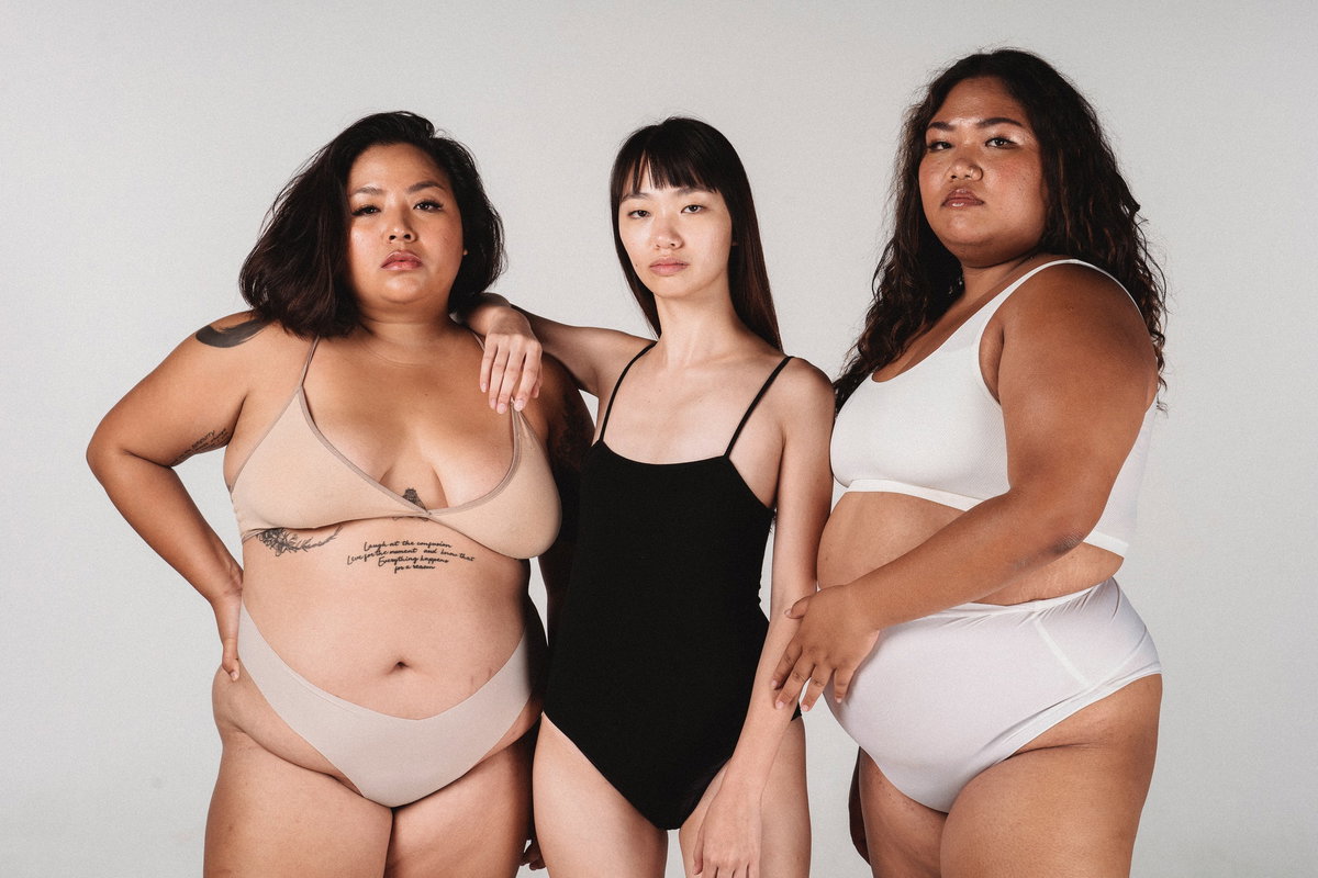 Drei Frauen für Body Positivity