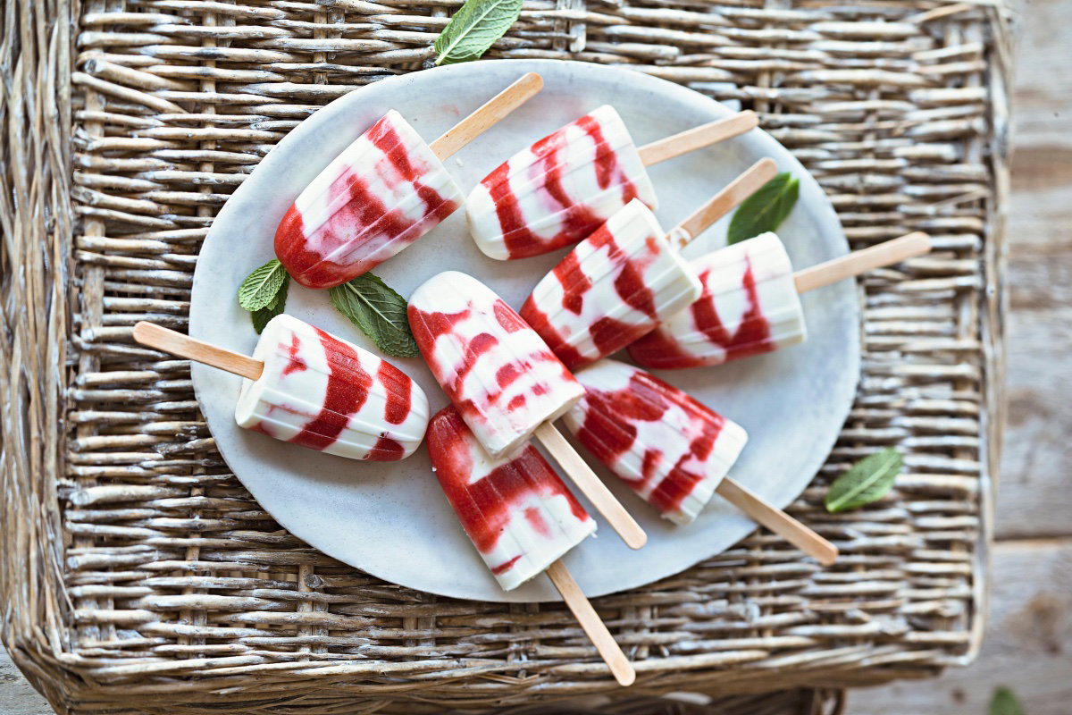 Erdbeer-Mascarpone-Eis