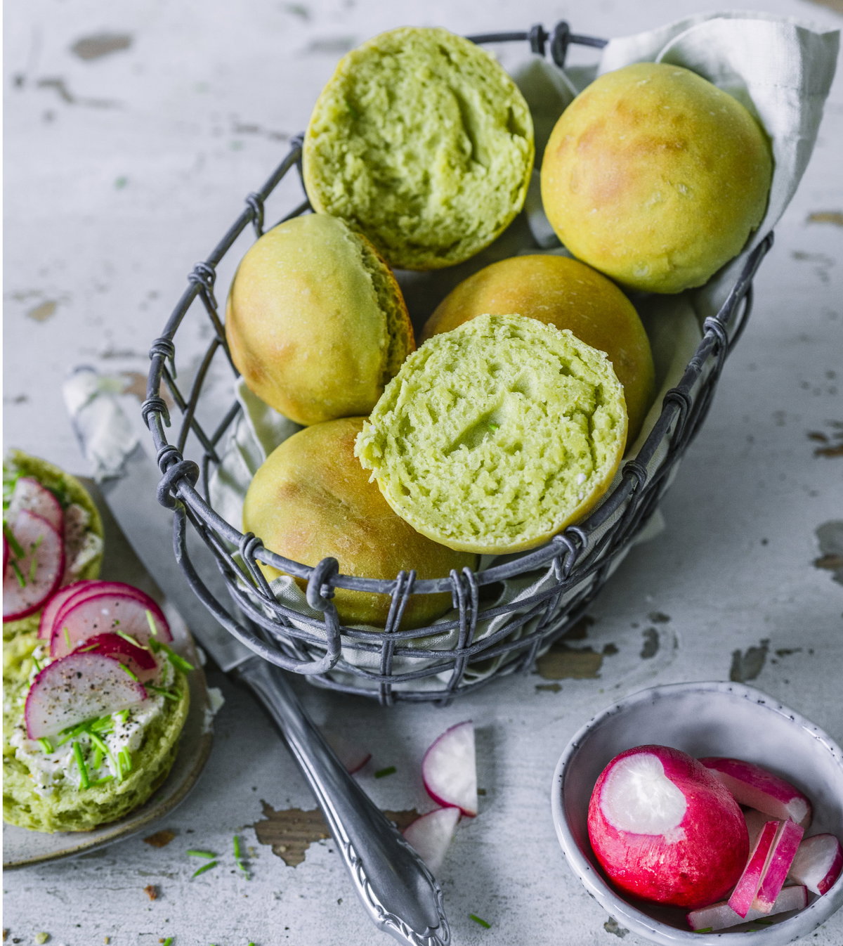 Avocado-Brötchen