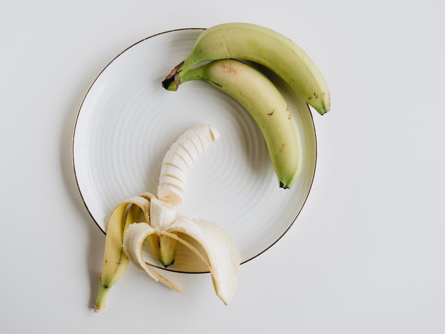 Geschnittene Banane