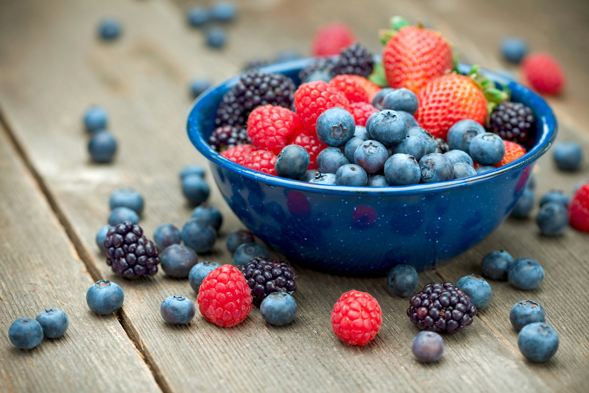 Beeren in einer Schüssel