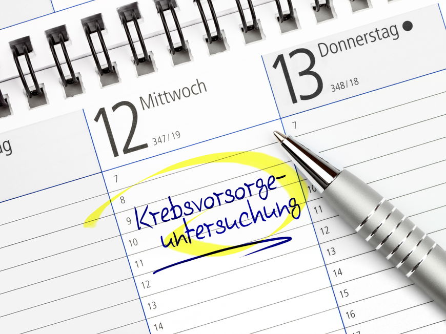 Termin für Krebsvorsorgeuntersuchung im Terminkalender