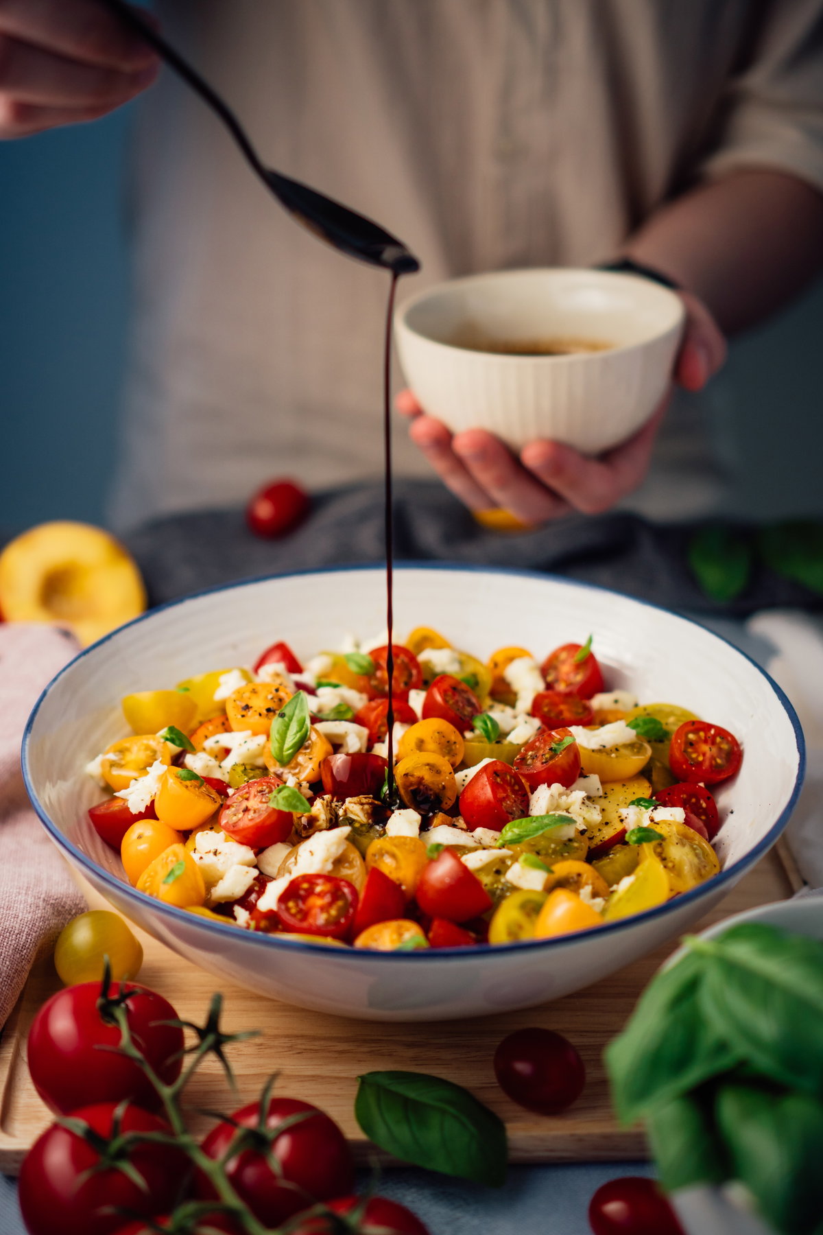 Tomatensalat mit Balsamico-Dressing