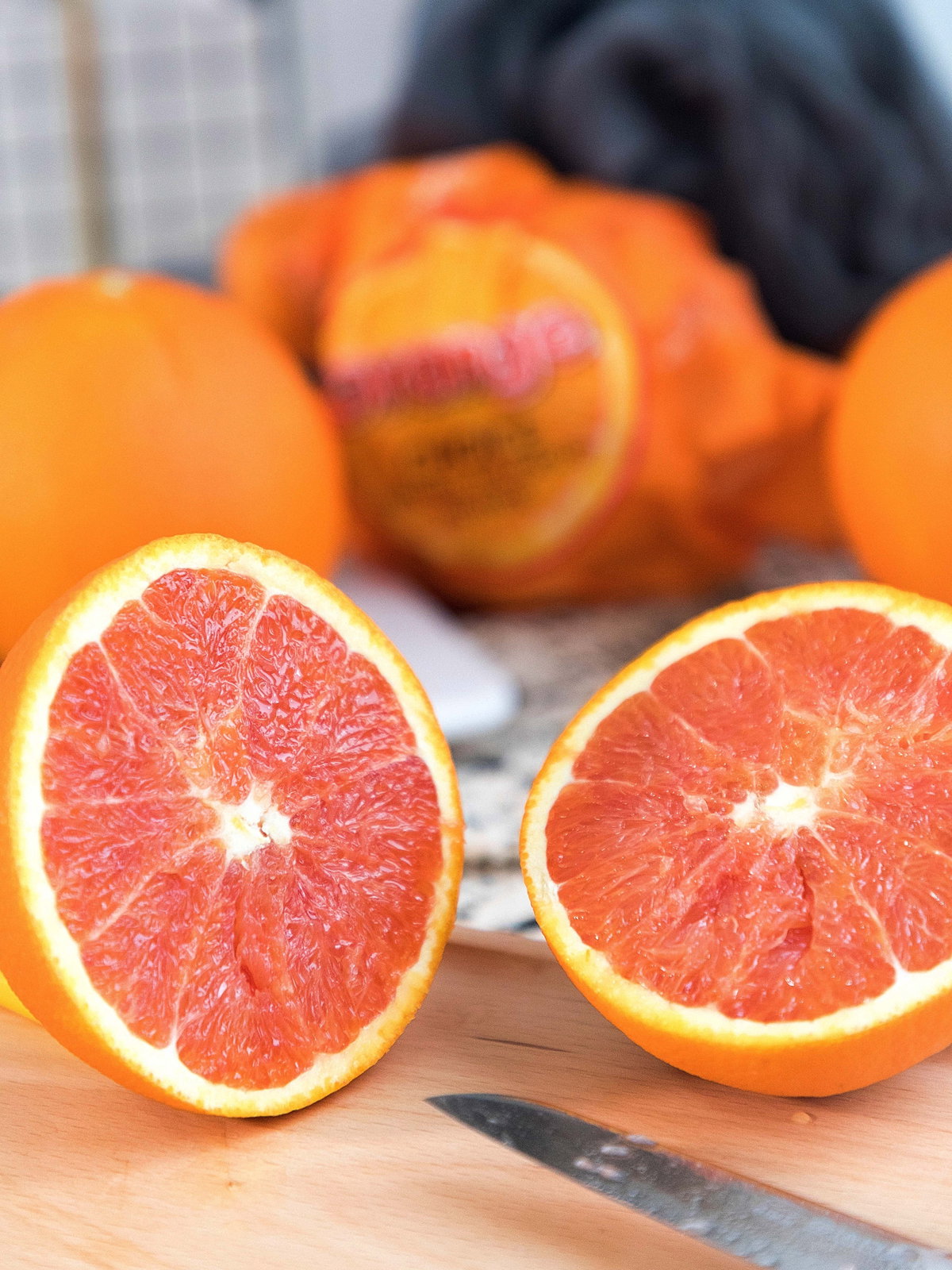 aufgeschnittene Grapefruit