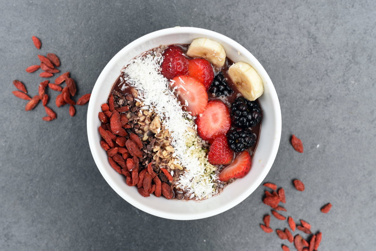 Goji-Beeren im Smoothie