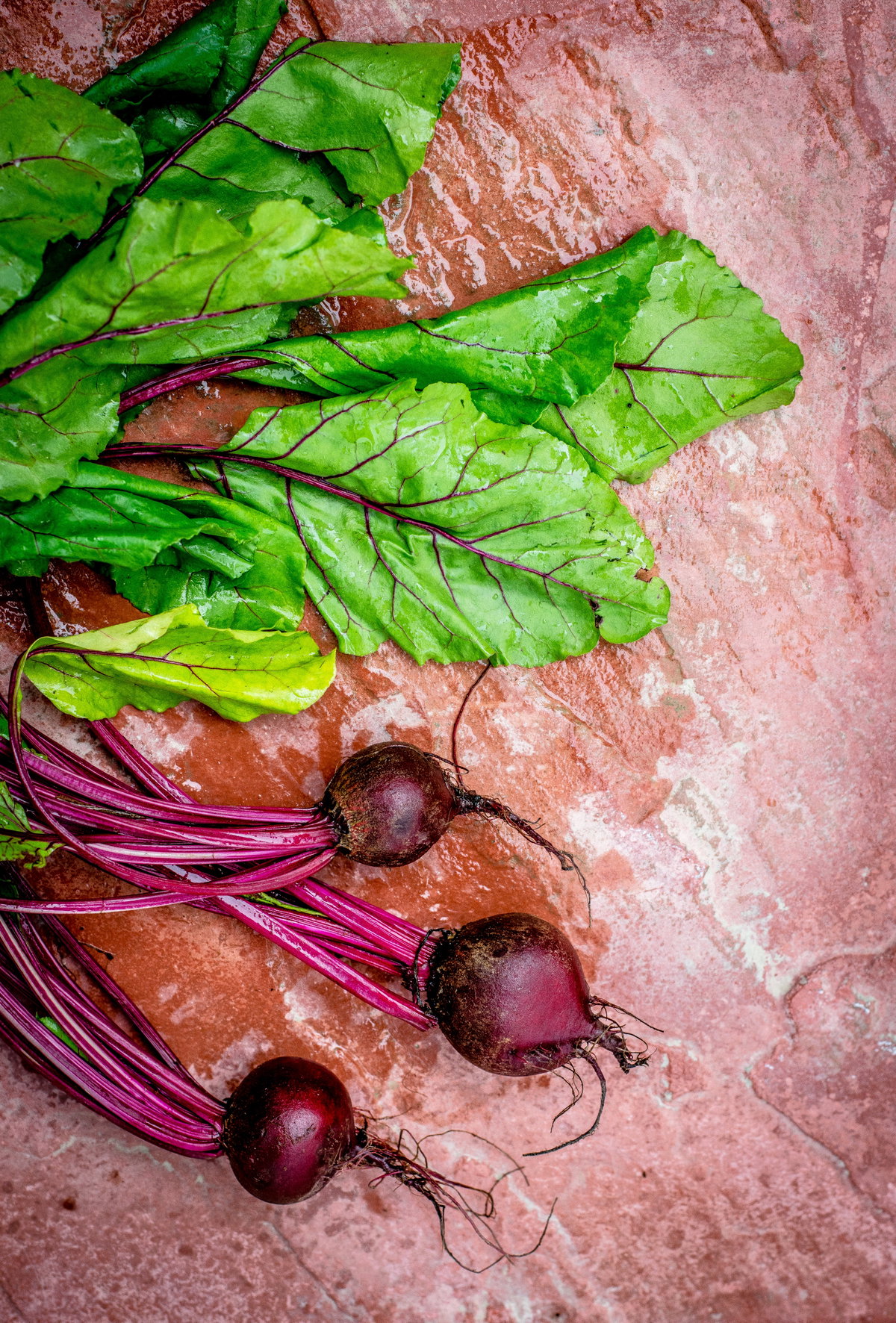 frische Rote Beete auf Tisch