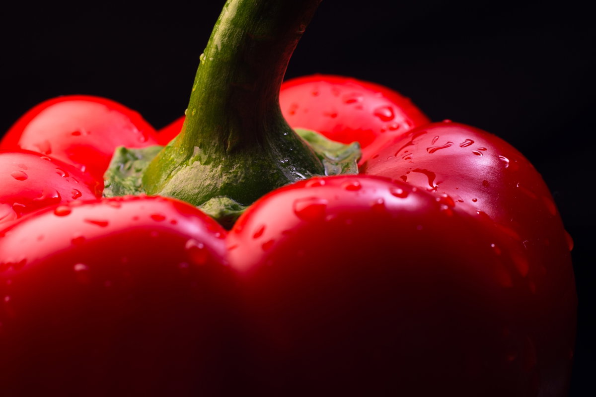 Nahaufnahme rote Paprika