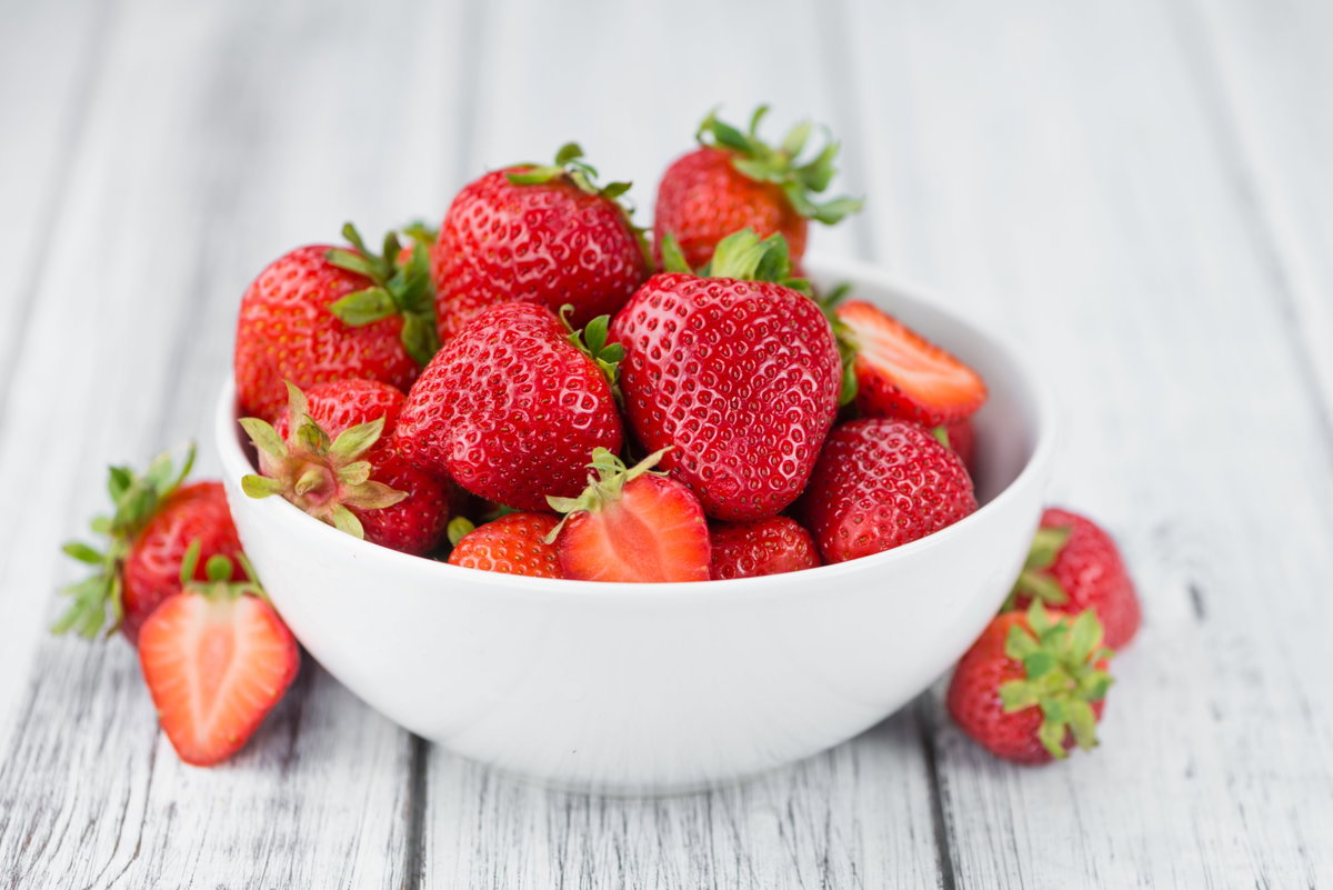 Erdbeeren in einer Schüssel