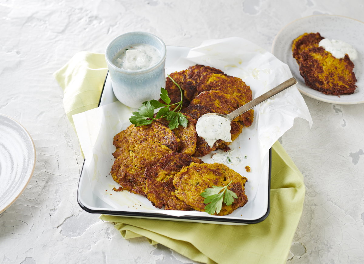 Möhren Zucchini Puffer