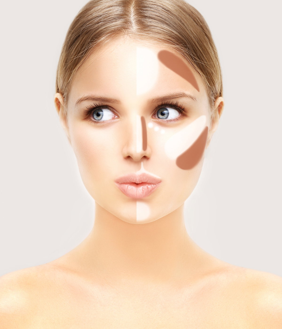 Gesicht einer Frau mit Contouring