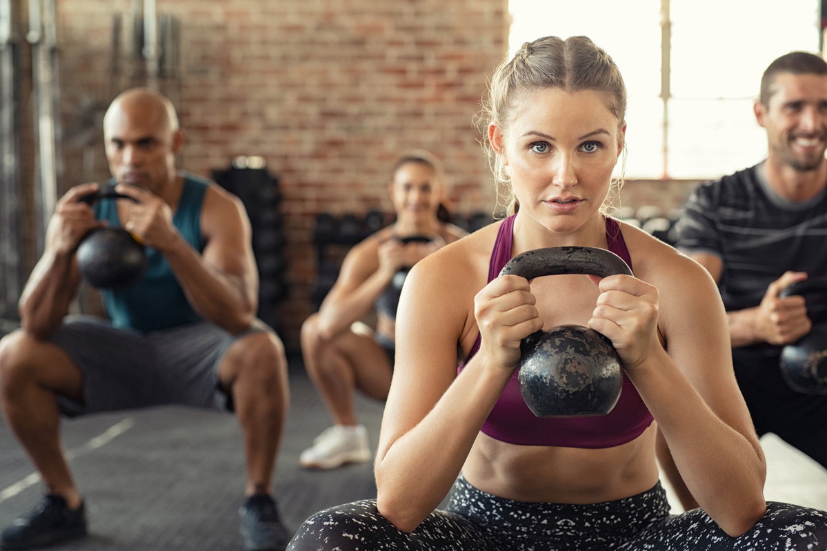 Squats mit Kettlebell