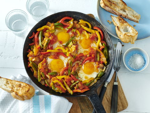 Blitzrezept mit wenig Fett: Gesundes Shakshuka