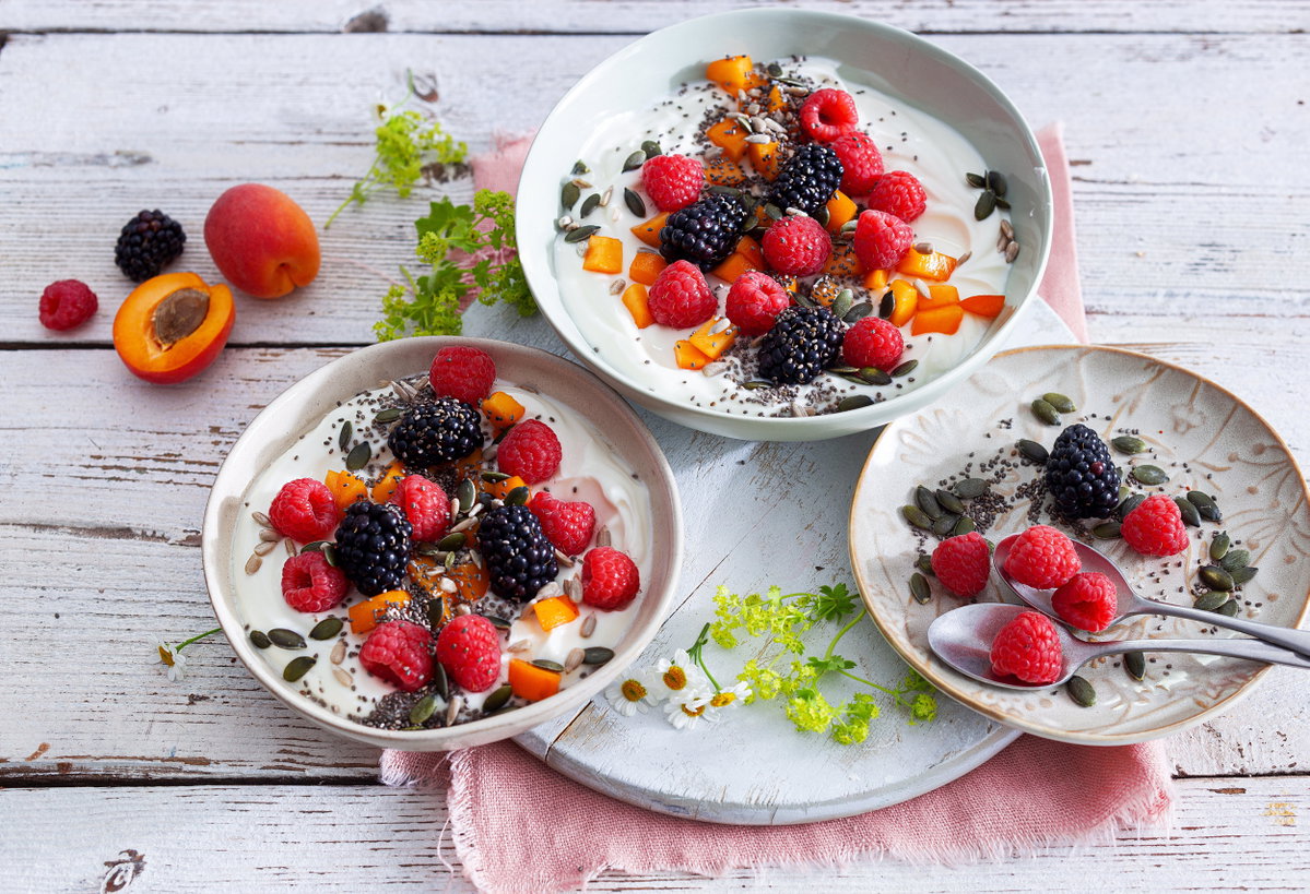 Frühstücksbowl mit Beeren