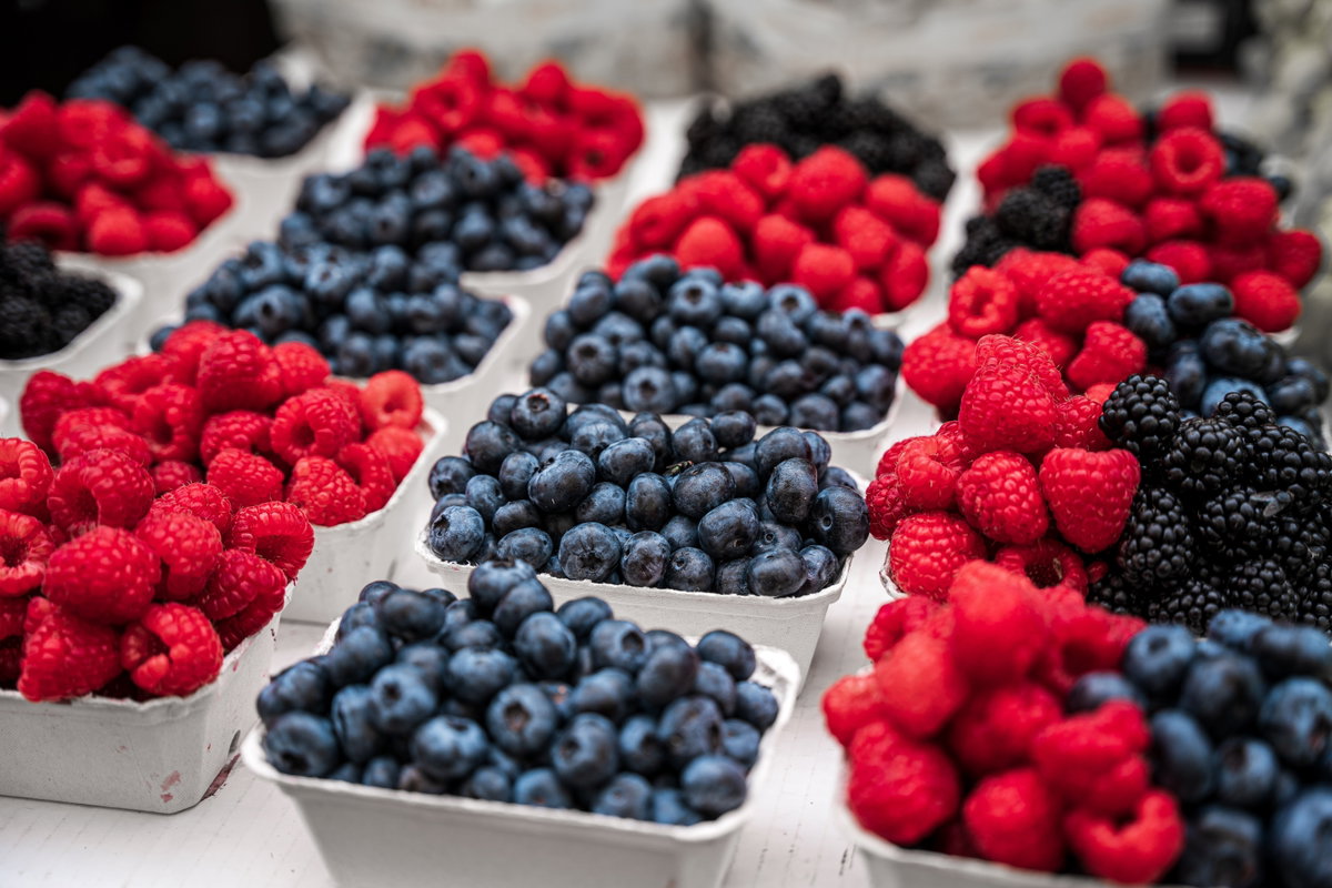 Beeren in Körben