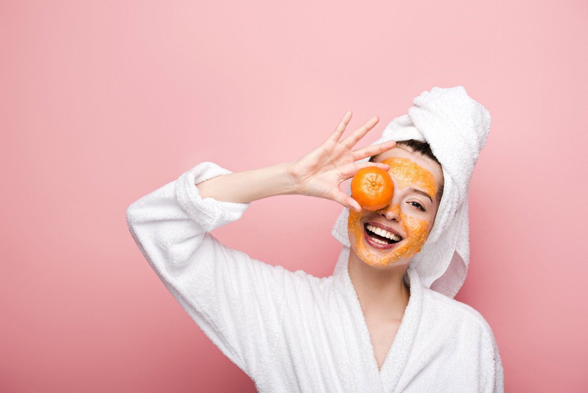 Mandarinen eignen sich auch für ein Peeling
