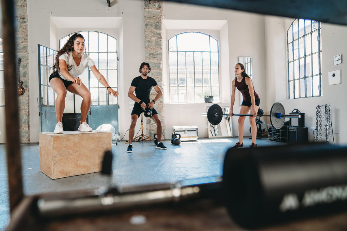 Sportgruppe macht HIIT