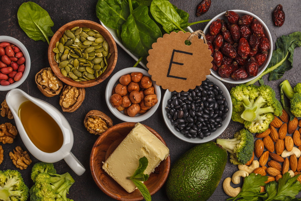 Gemüse, Nüsse, Obst und Co mit Vitamin E