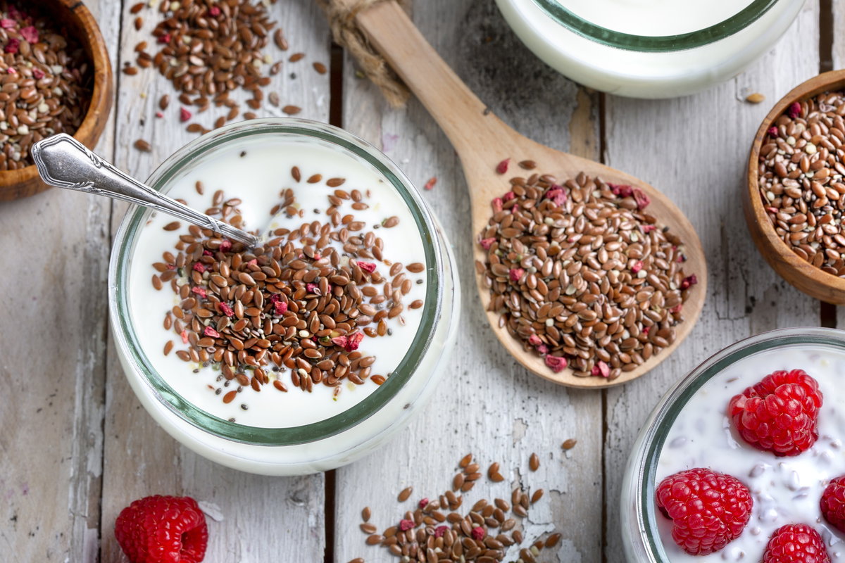 Joghurt mit Leinsamen