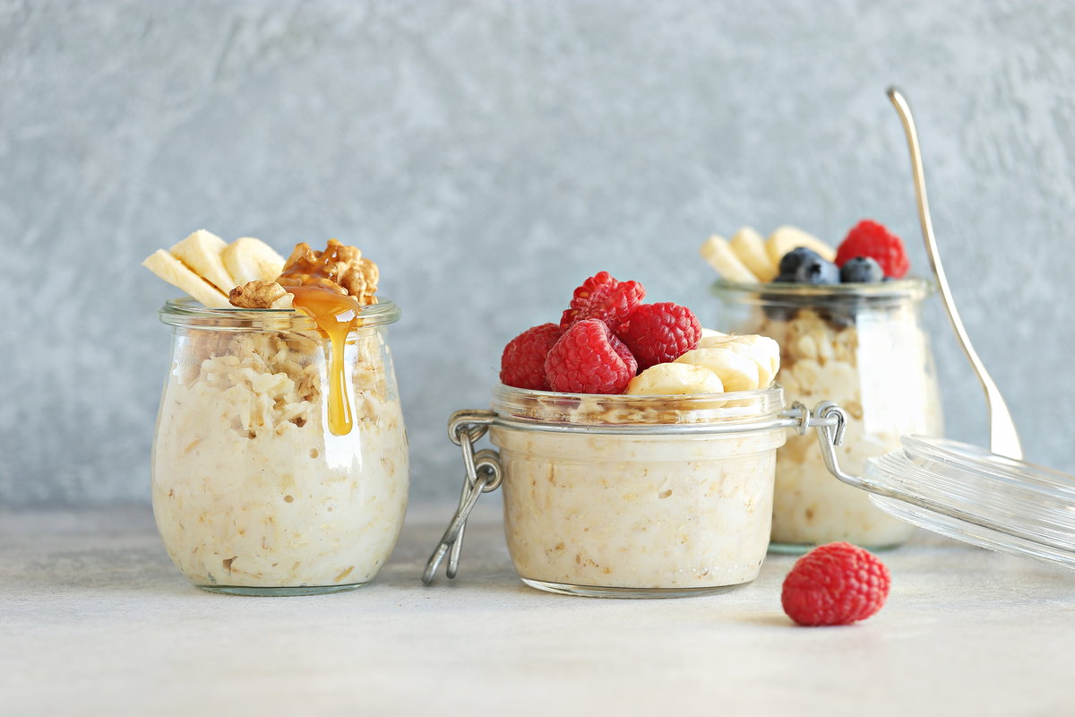 Overnight Oats in Einmachgläsern