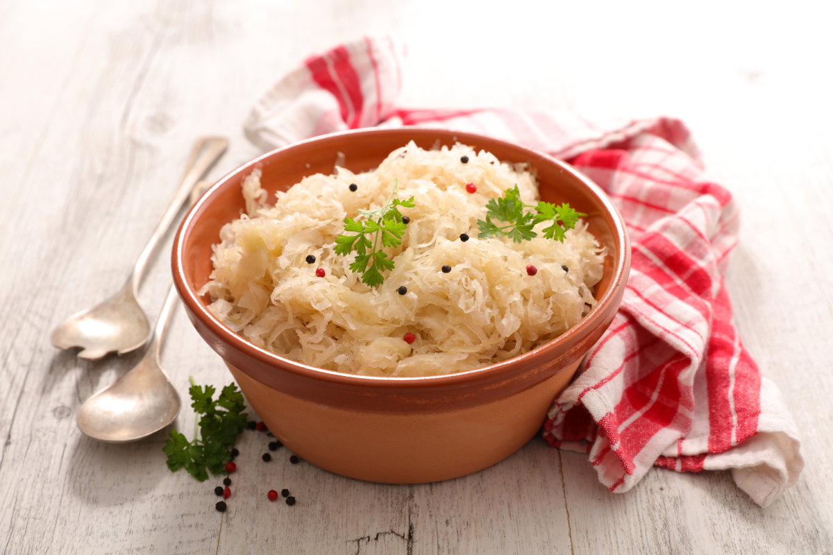 Sauerkraut in Schüssel