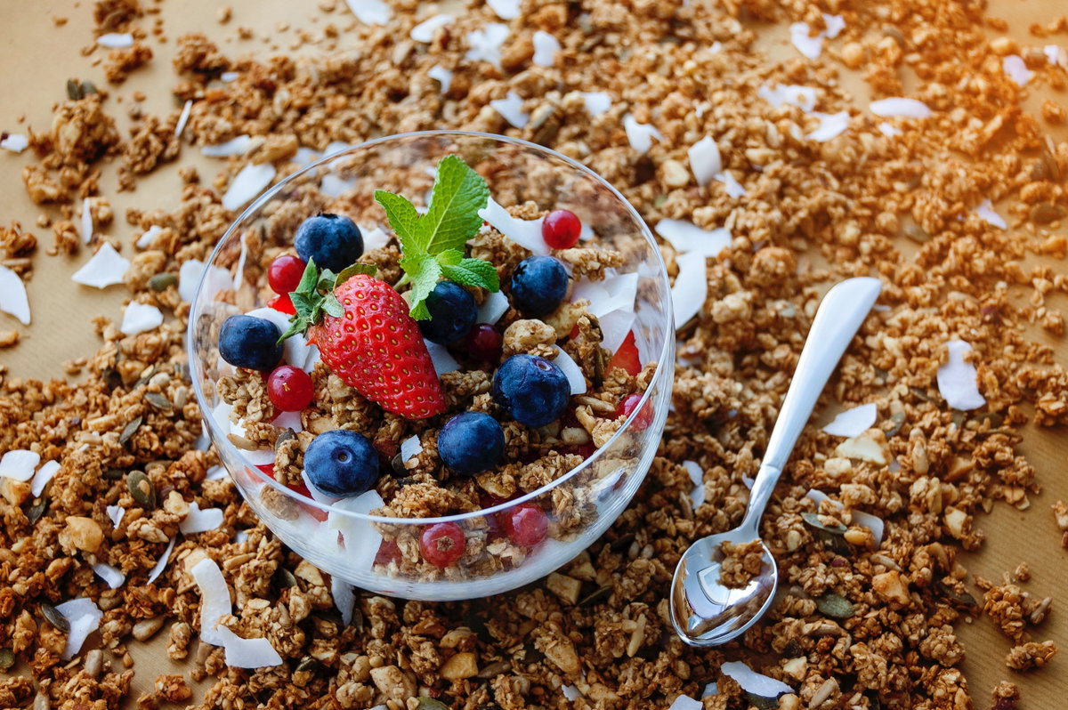 Granola in einer Schüssel