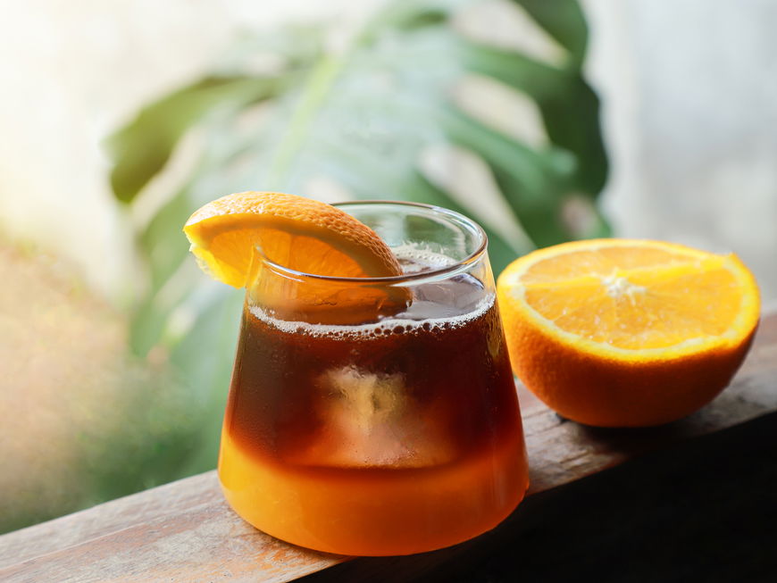 Espresso mit Orange