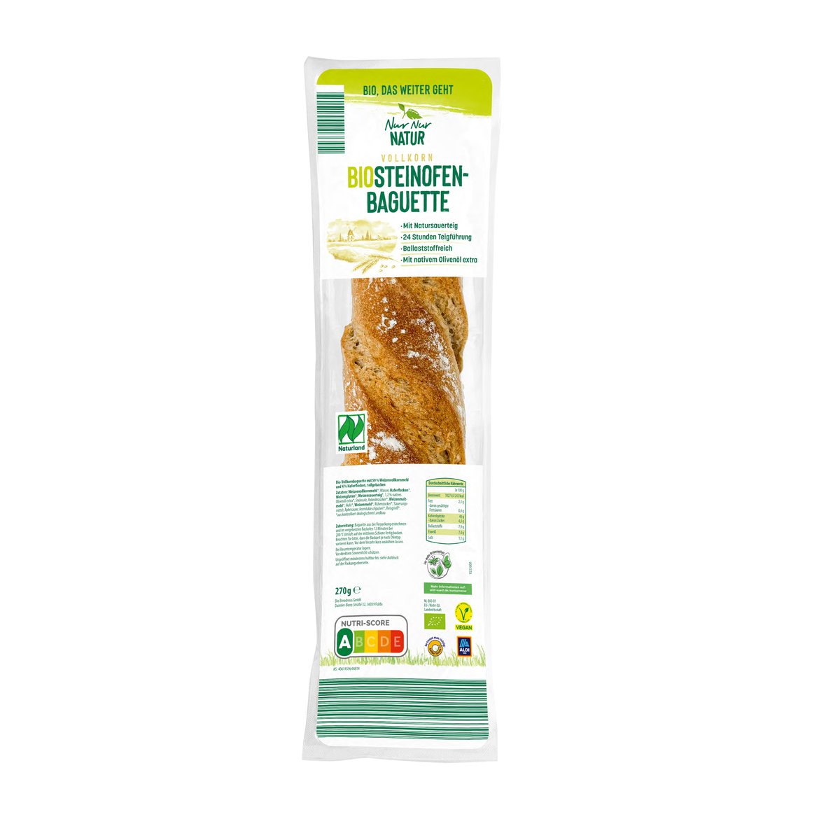 Steinofenbaguette Vollkorn