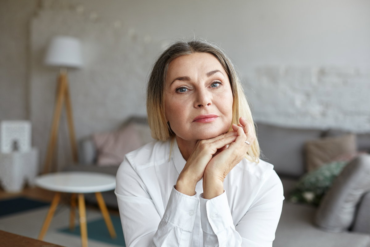 Frau mit Autophobie