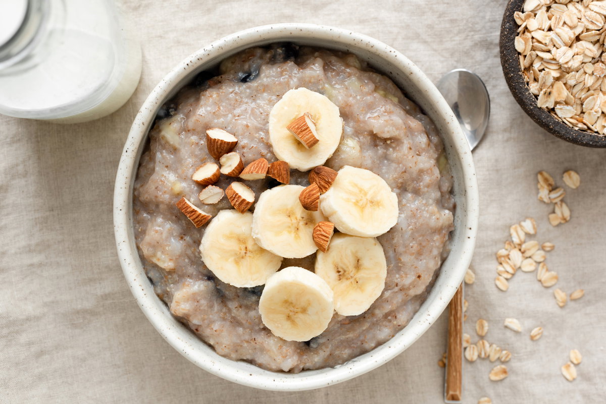 Porridge mit Banane