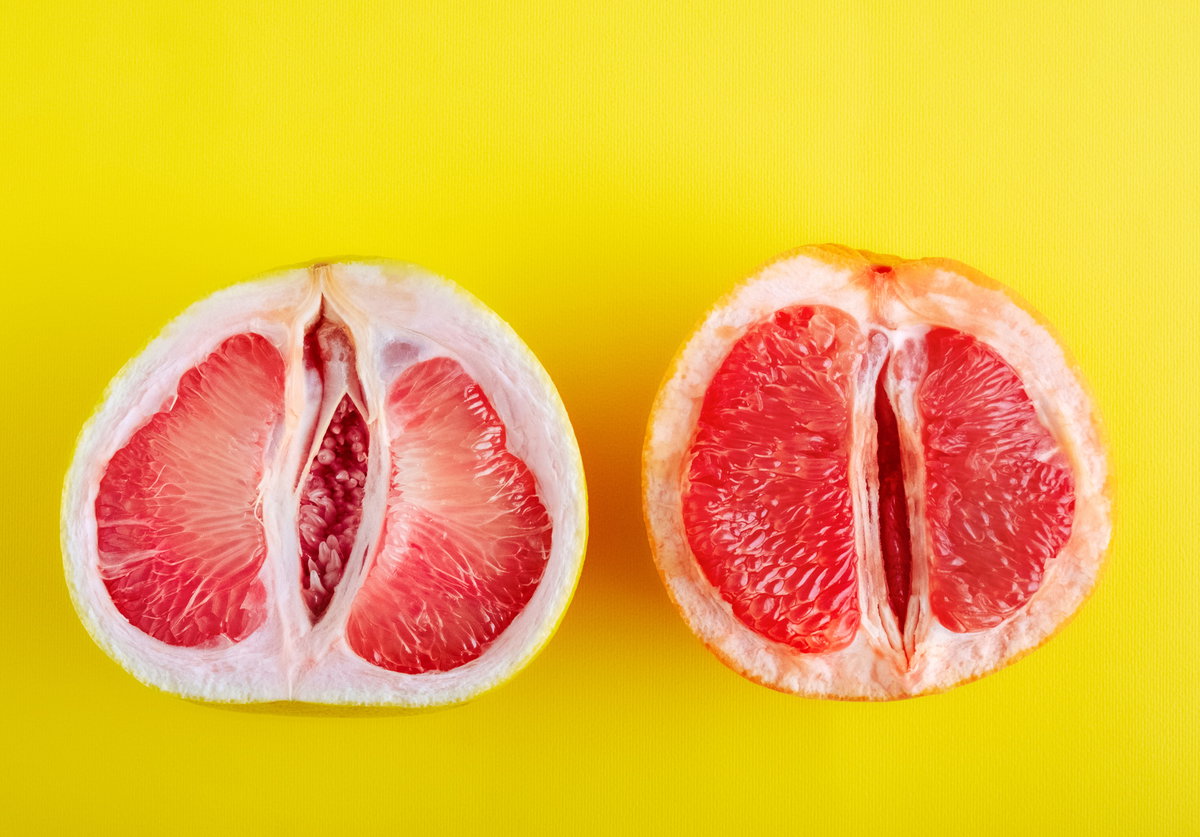 Schamlippen Grapefruit