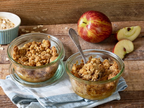 Wunderbar winterlicher Apple Crumble im Glas gelingt in weniger als 30 Minuten