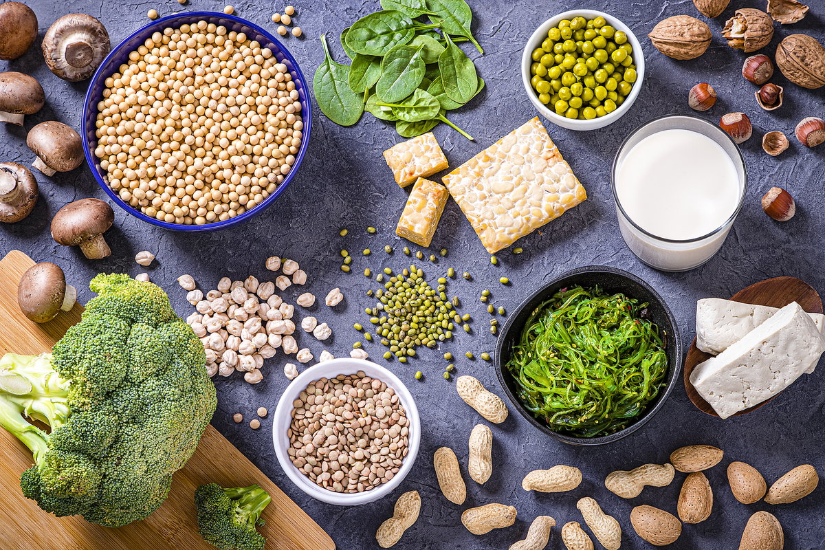 Lebensmittel mit pflanzlichem Protein
