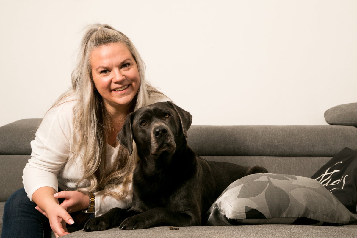 Rabea Fischer und Hund