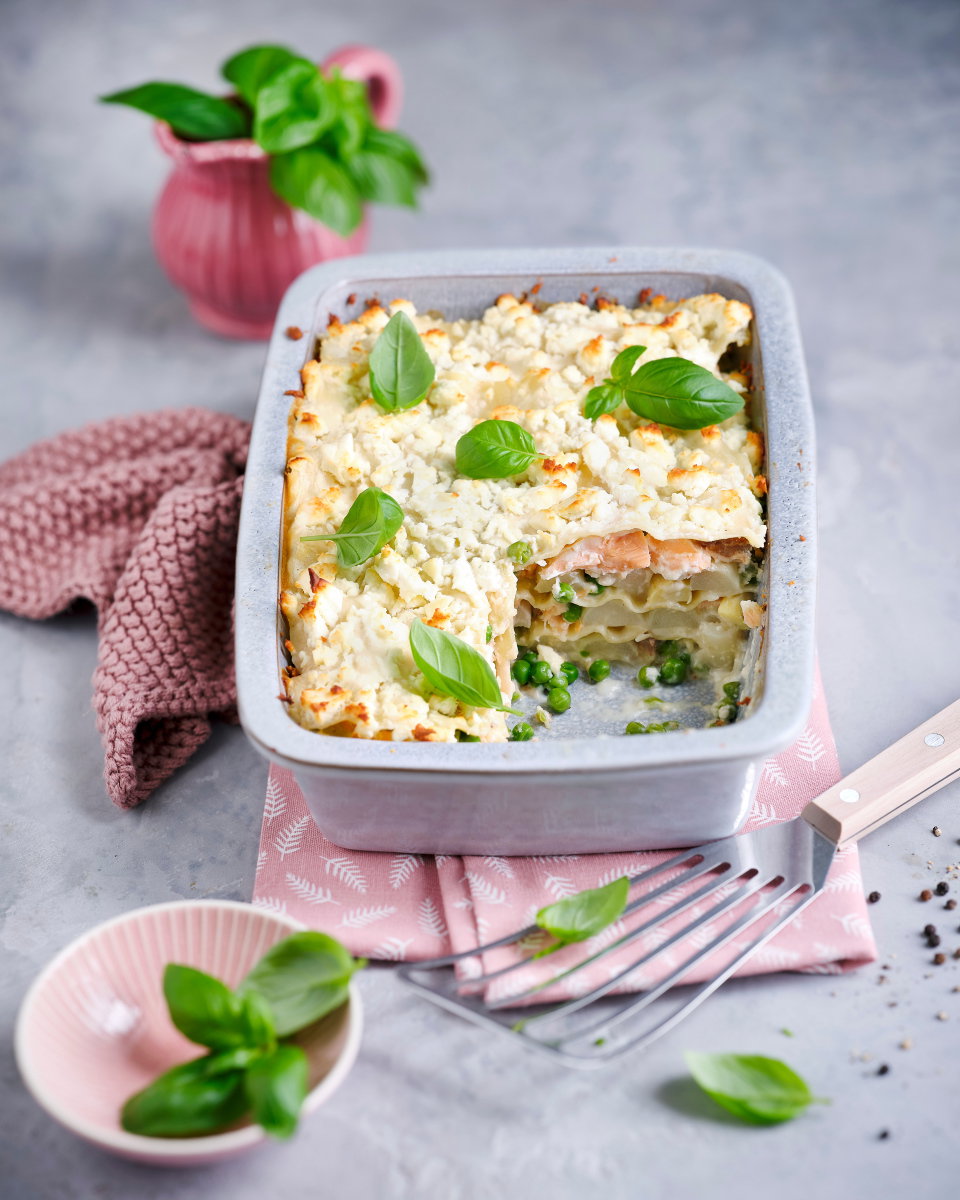 Spargel-Lasagne in Auflaufform