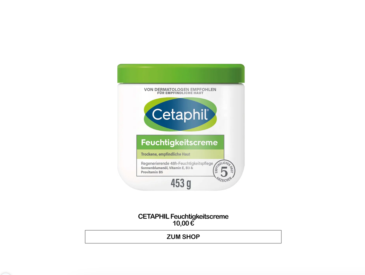 CETAPHIL Feuchtigkeitscreme für trockene, empfindliche Körper- & Gesichtshaut
