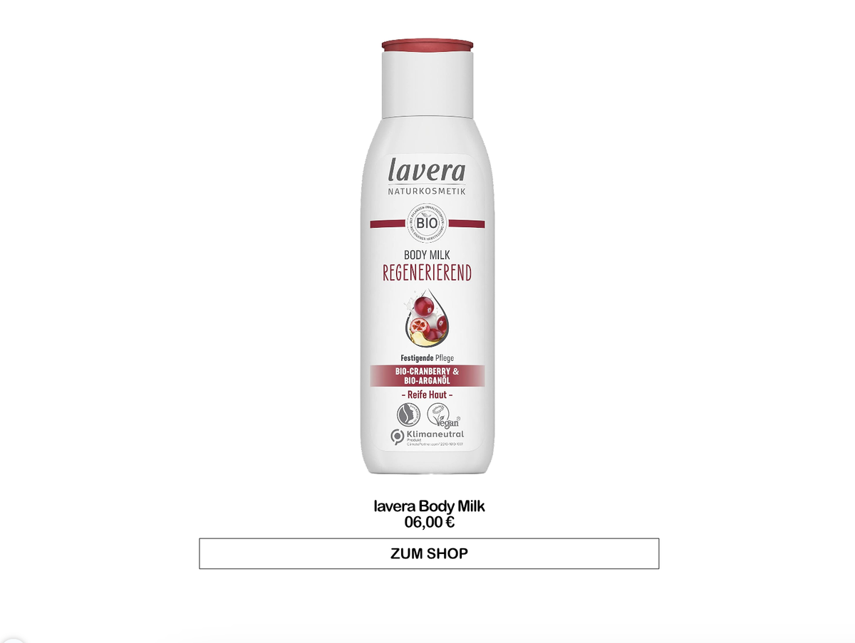 lavera Body Milk Regenerierend