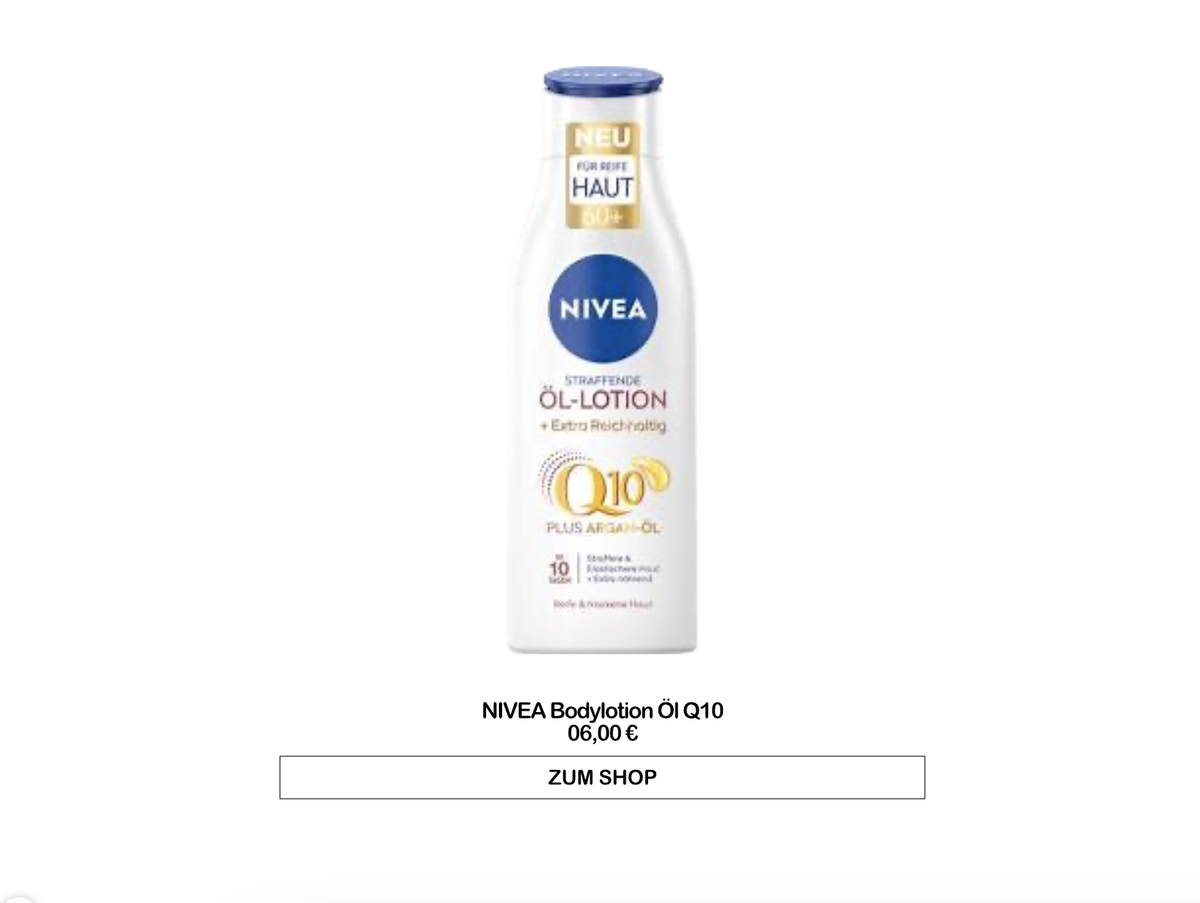 NIVEA Bodylotion Öl Q10 straffend