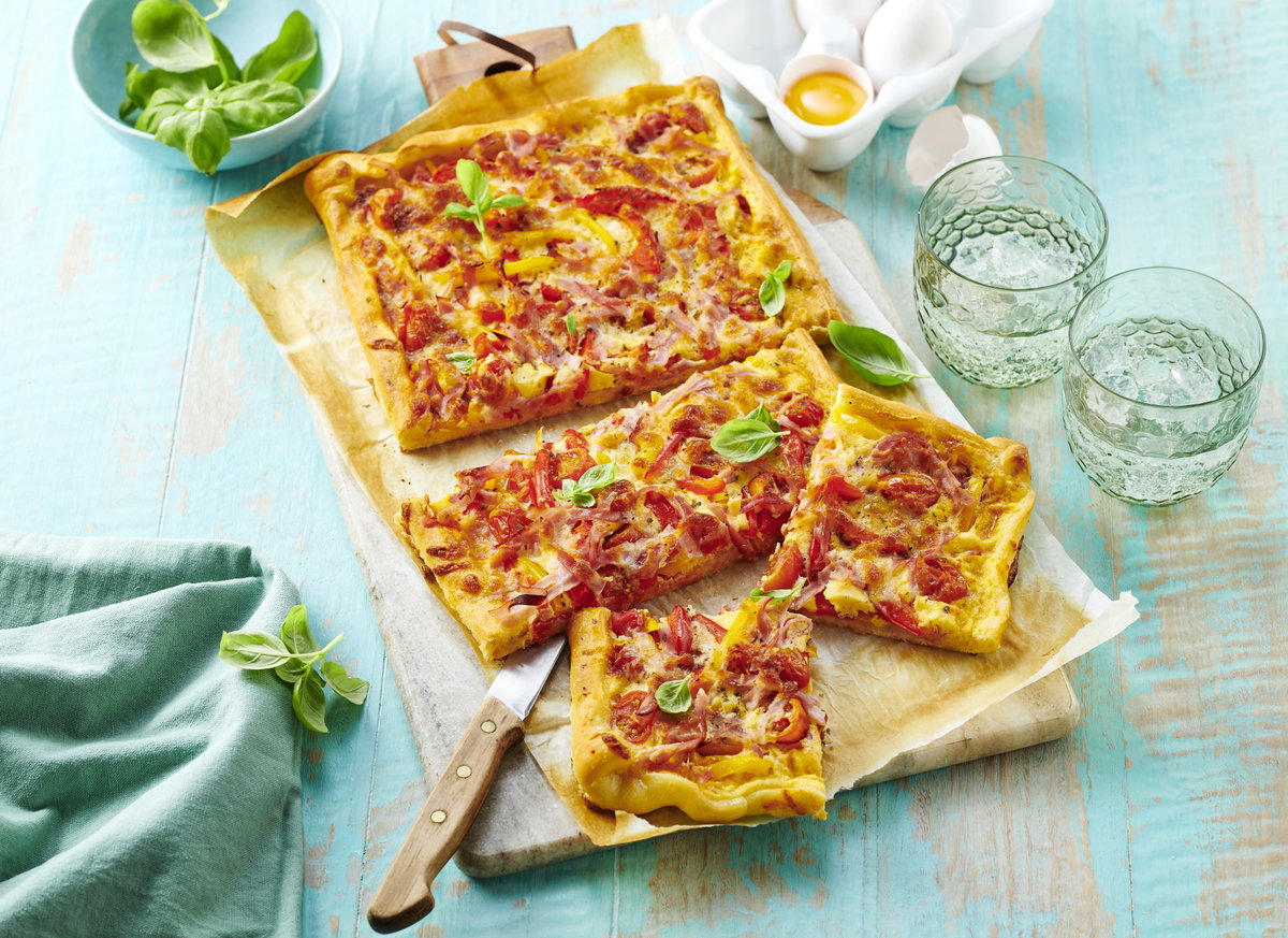Rührei-Pizza