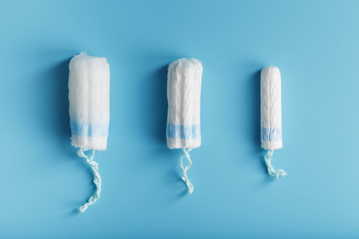 Tampons in verschiedenen Größen