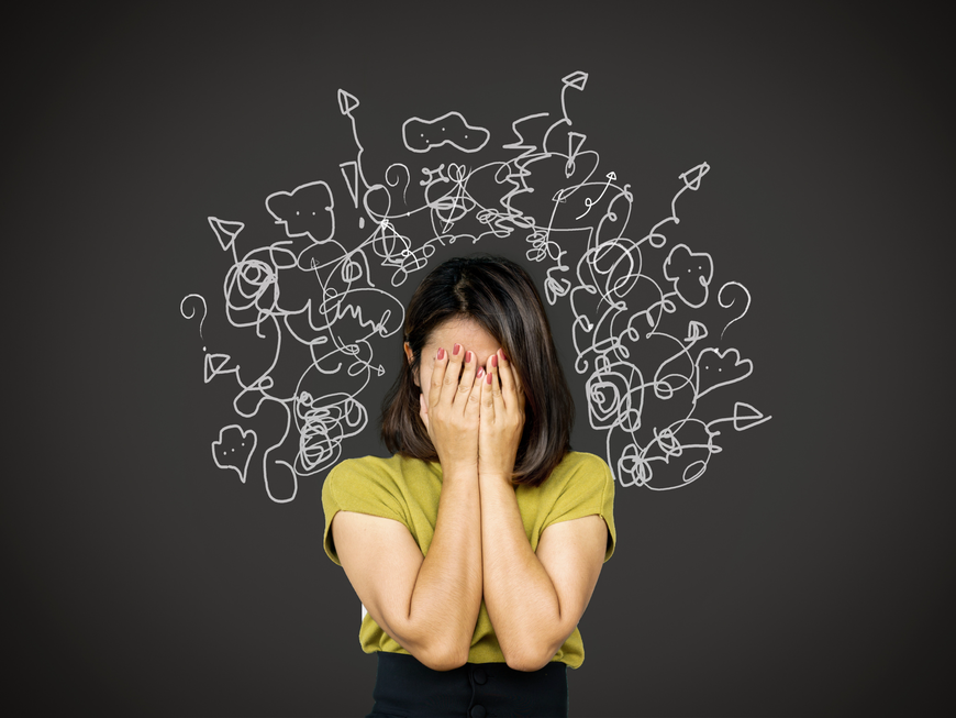 Overthinking ist ein zwanghaftes und übermäßiges Grübeln über Sorgen, Ängste und Probleme.