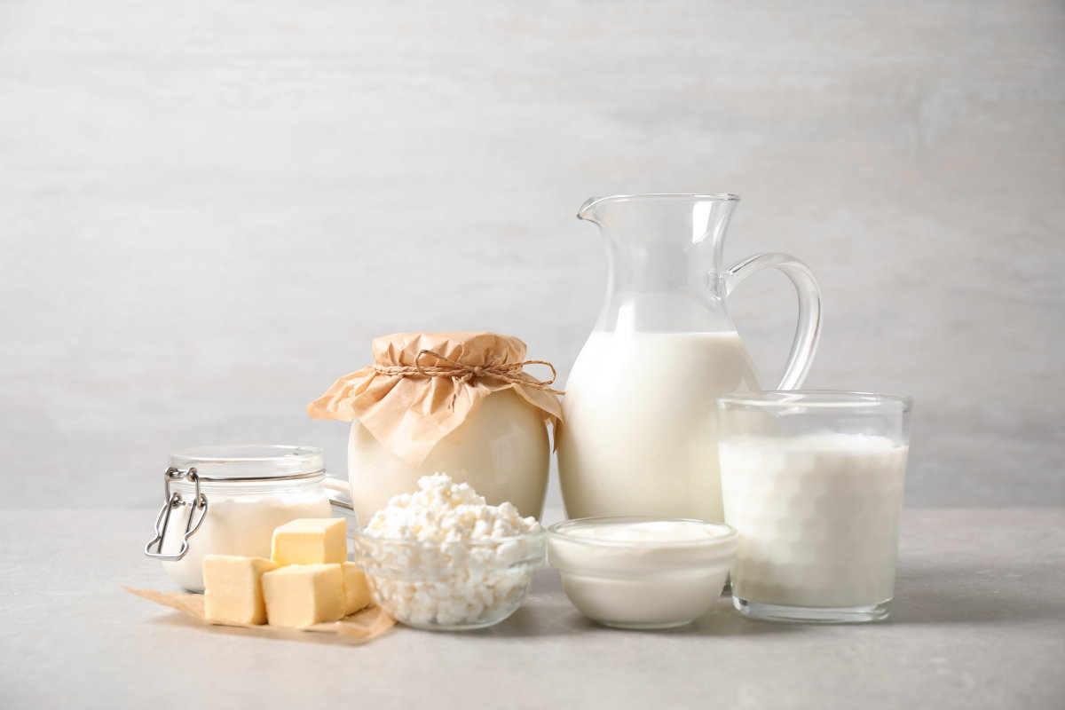 verschiedene Milchprodukte