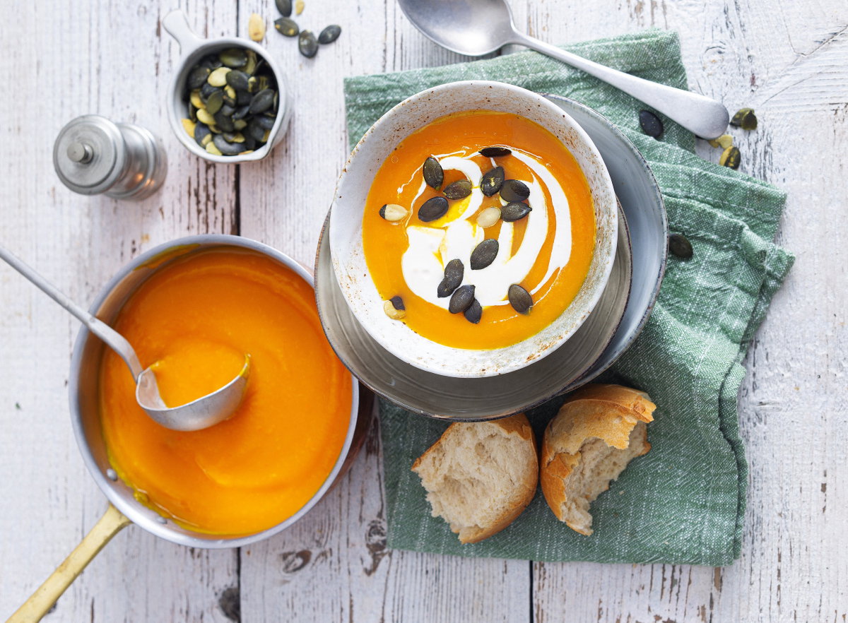 Kürbis-Pastinaken-Cremesuppe