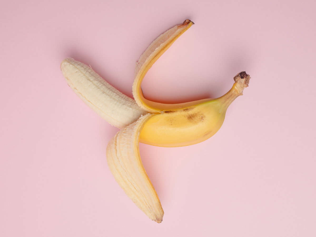 Geschälte Banane