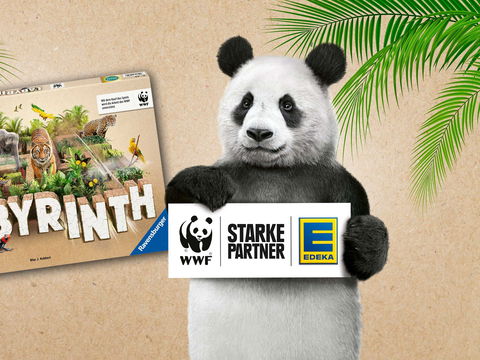 Mit EDEKA das Spiel „Labyrinth“ in der WWF-Sonderedition und 100-Euro-Einkaufsgutscheine gewinnen