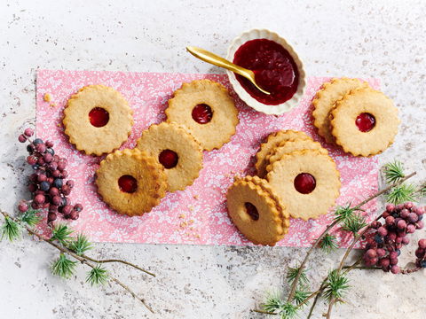 Rezept für Linzer Plätzchen ohne Zucker