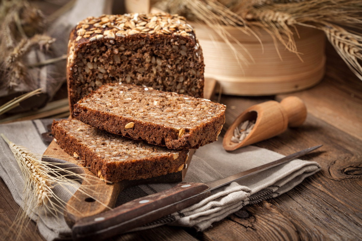 Vollkornbrot in Scheiben