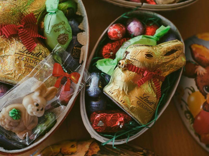 Osterhasen aus Schokolade