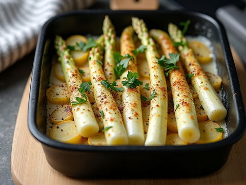 Edel & leicht: Warum gratinierter Spargel mit Zander das ultimative Figur-Essen im Frühling ist