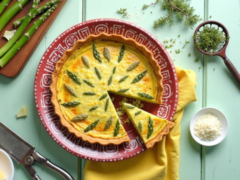 Diese Spargel-Quiche ist ein Traum für Käse-Fans
